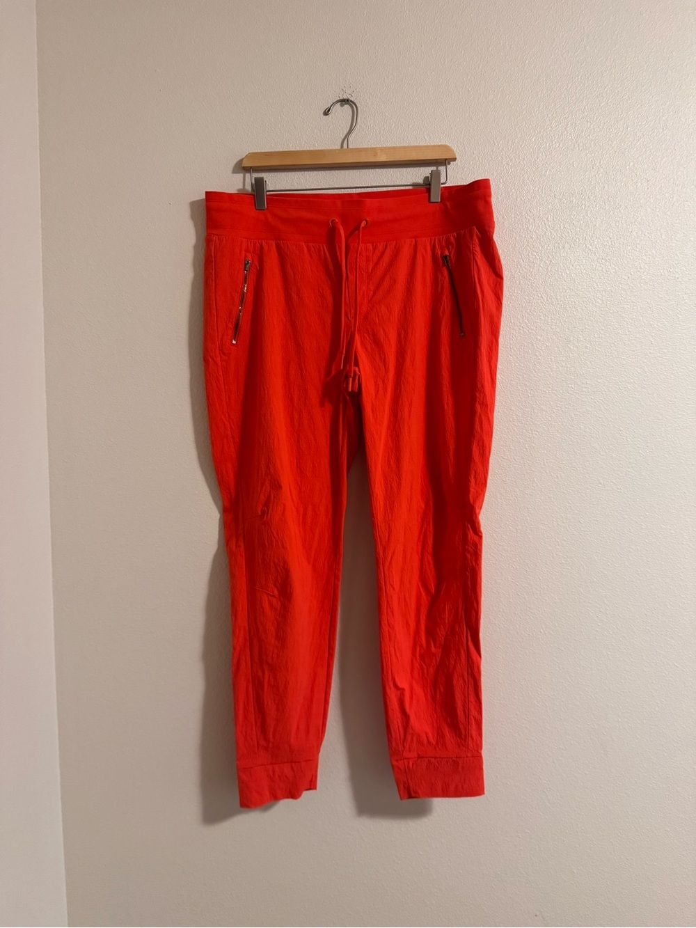 Athleta Bright Red Drawstring Joggers - 16 TALL